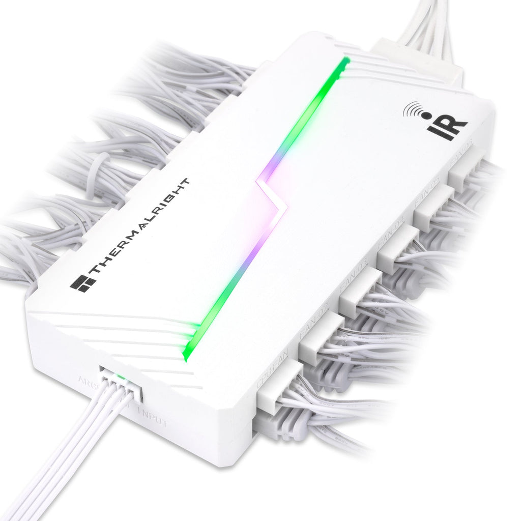 Thermalright 12-Port IR White PWM Fan and A-RGB SATA Powered Hub