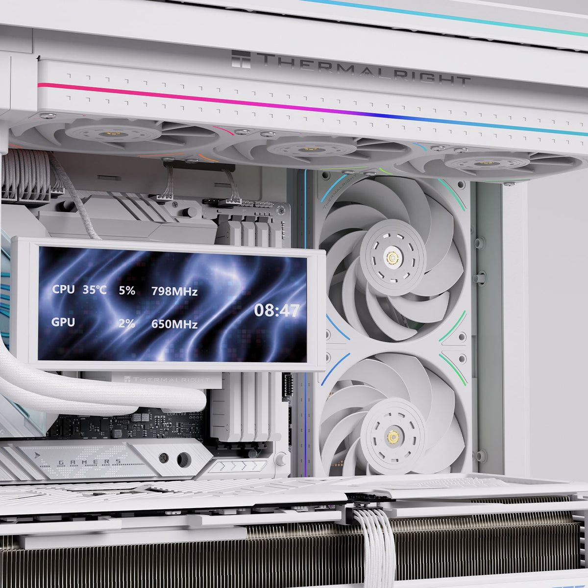 Thermalright TL-UB36RW White A-RGB Reverse 360mm PWM Fan Unit