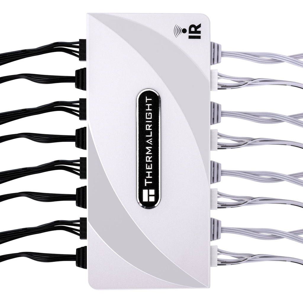Thermalright 8-Port IR White PWM Fan and A-RGB SATA Powered Hub