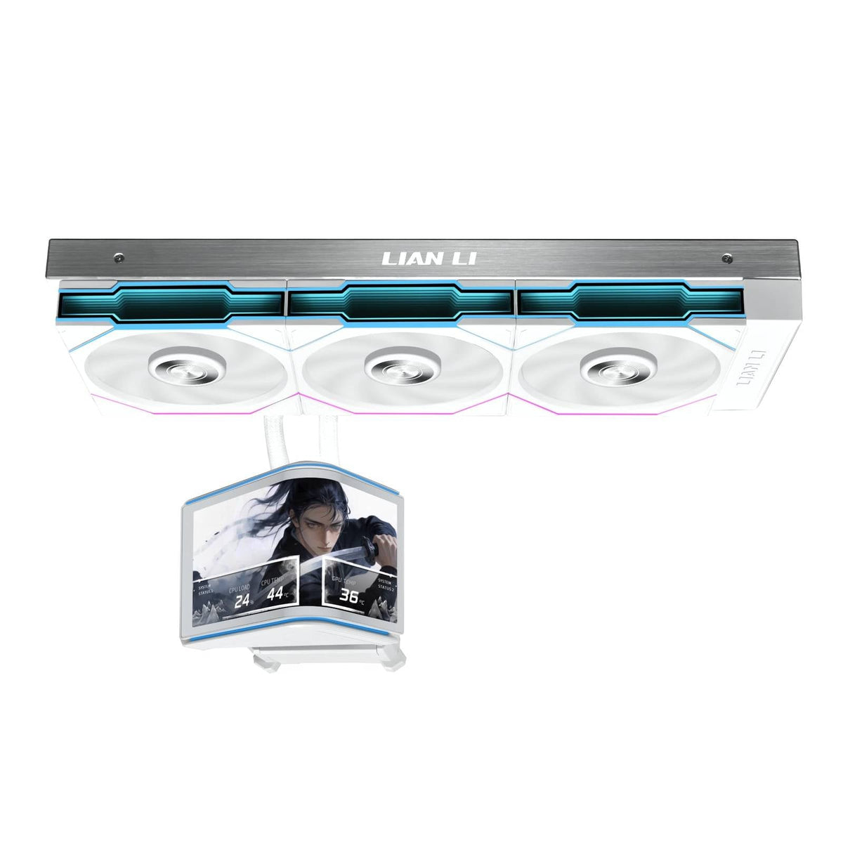 Lian Li HydroShift II OLED Curved 360TL White All In One CPU Cooler
