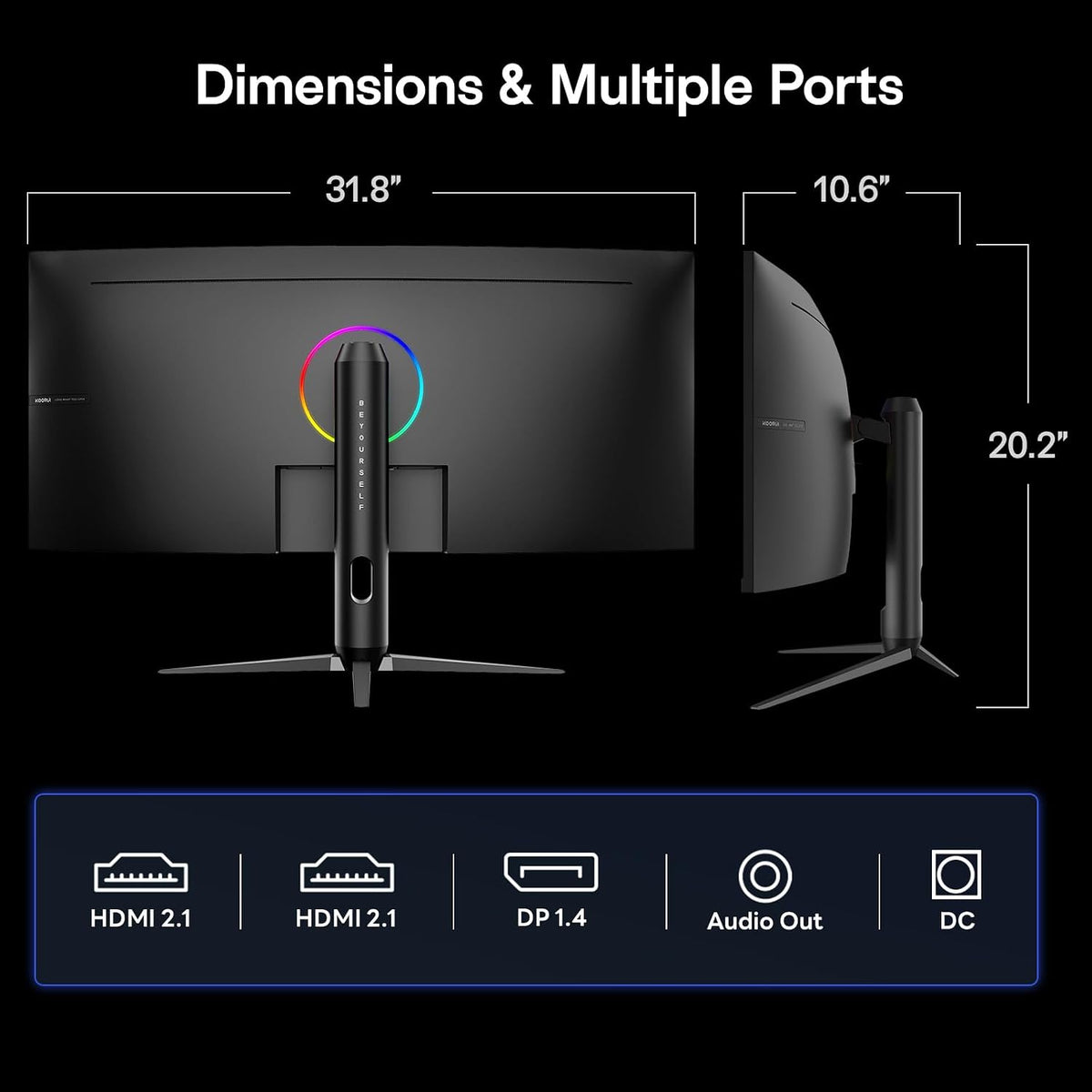 Koorui G3441XC 34" UWQHD 240Hz VA Monitor