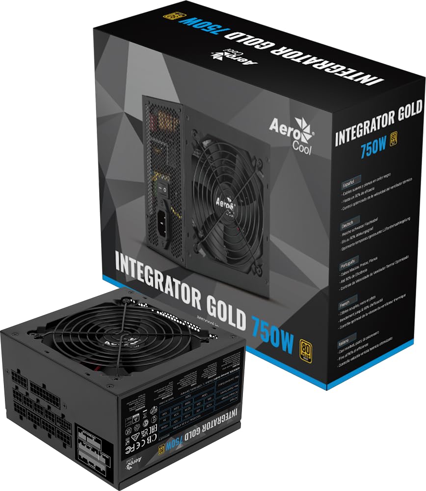 750W Aerocool Integrator Gold ATX Gold Fully Modular PSU