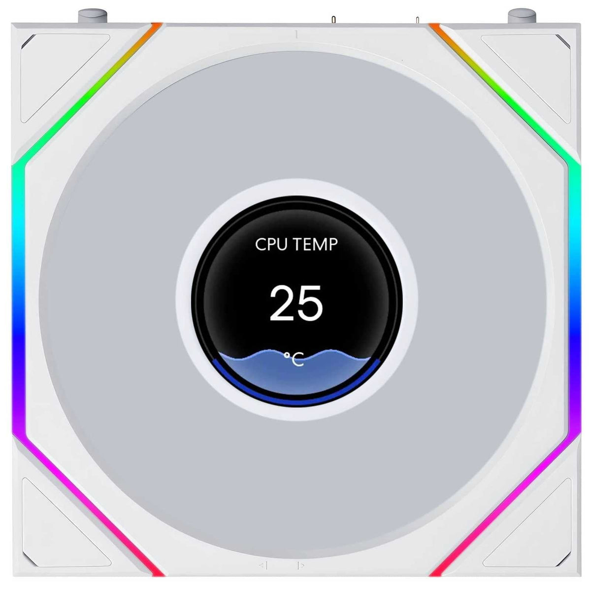 Lian Li UNI FAN TL LCD FLEX 120mm Triple Fan Pack - White