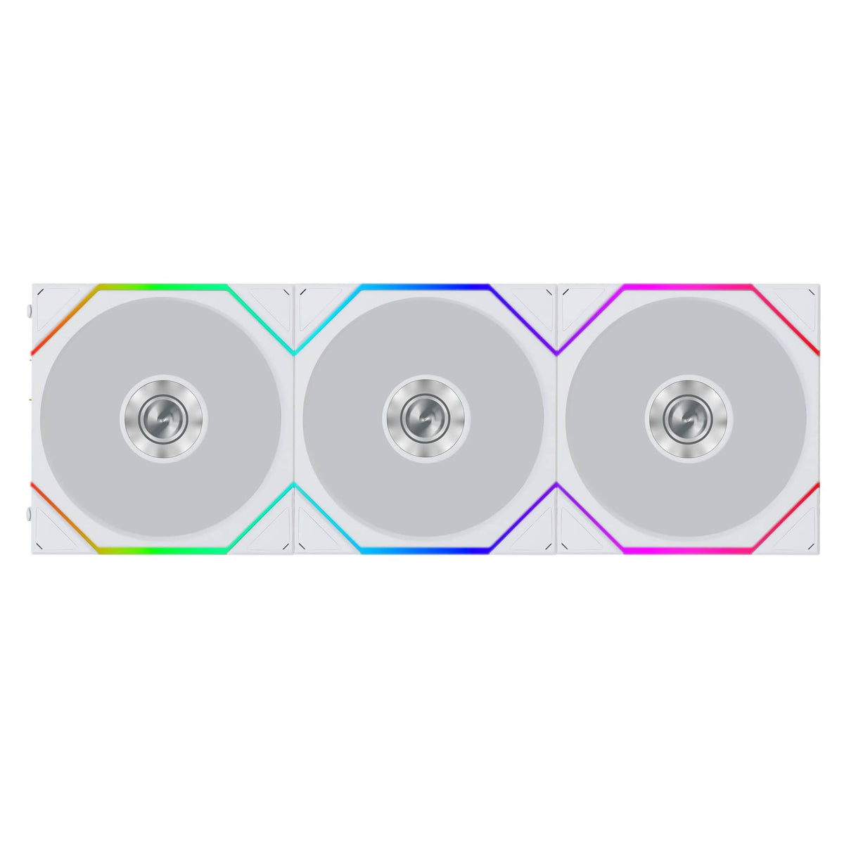 Lian Li UNI FAN TL FLEX Reverse 120mm Triple Fan Pack with Controller - White