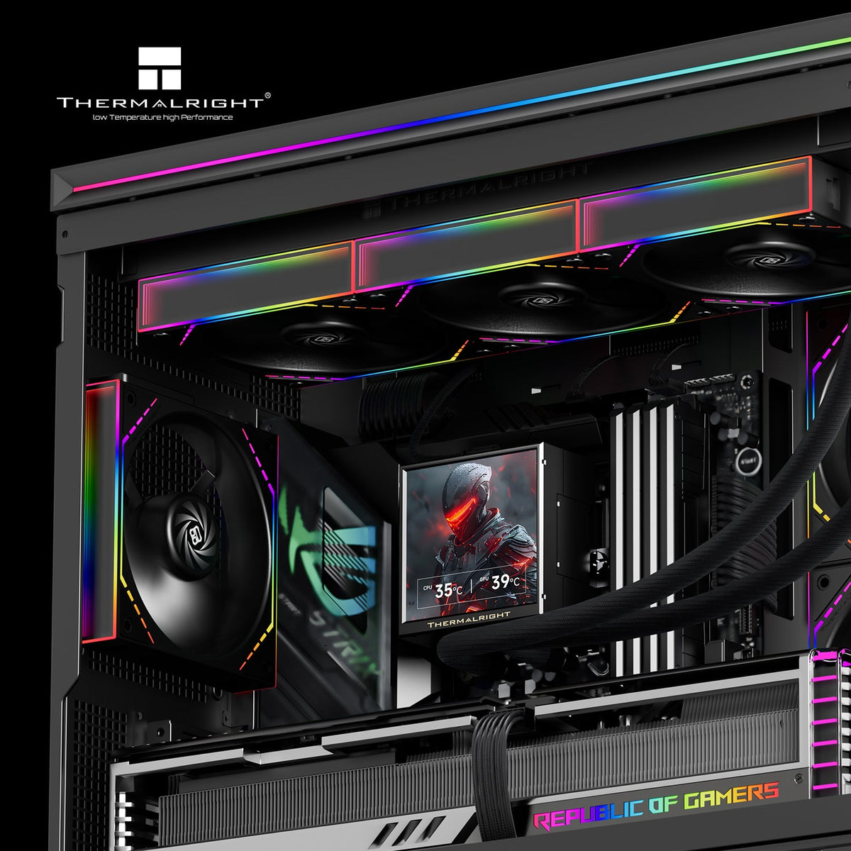 Thermalright Peerless Vision 360 ARGB Black LCD AIO Liquid Cooler