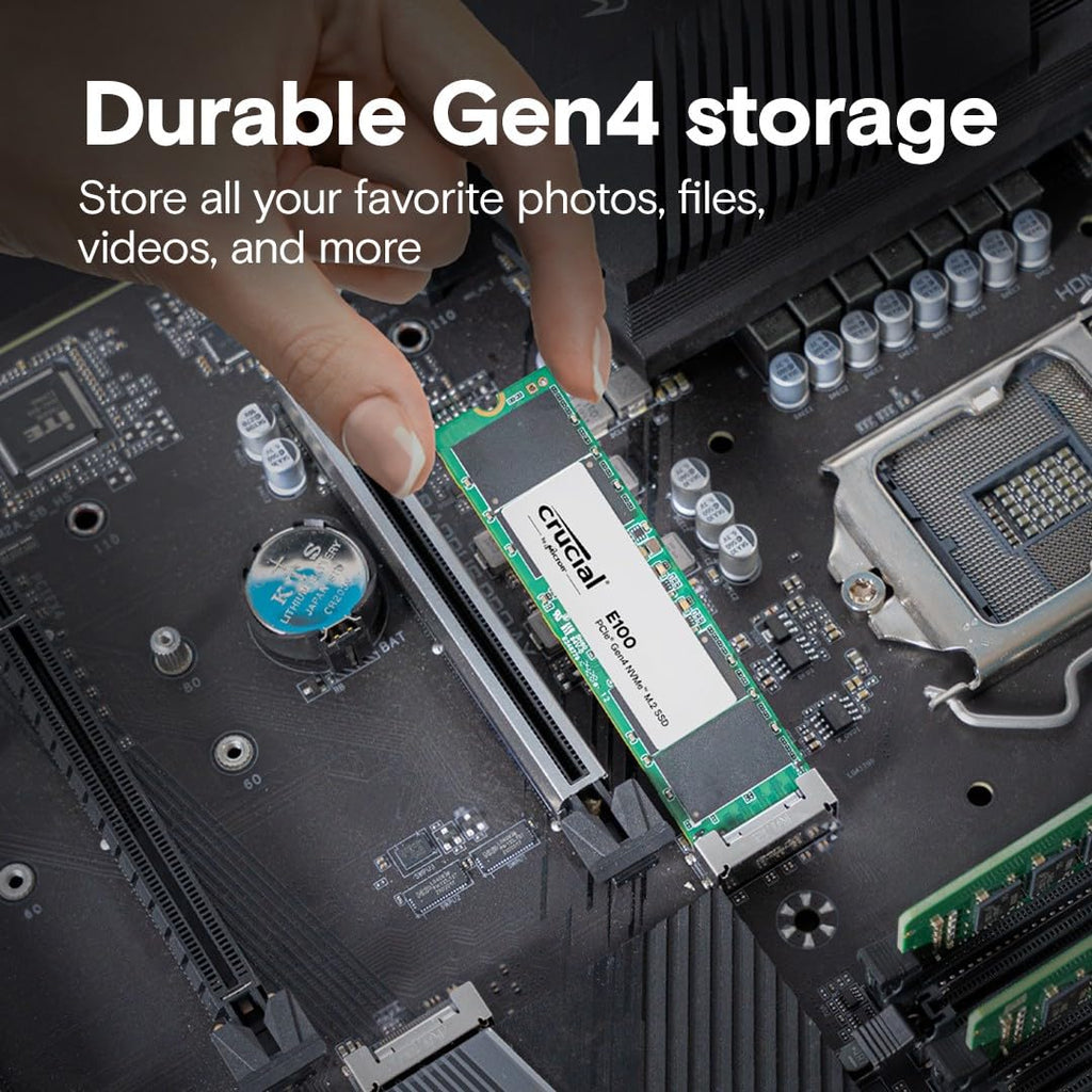 1TB Crucial E100 PCIe 4.0 NVMe M.2 SSD