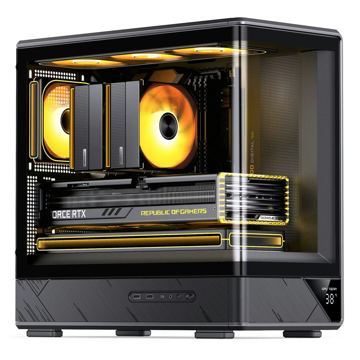 Jonsbo D200 Black mATX PC Case