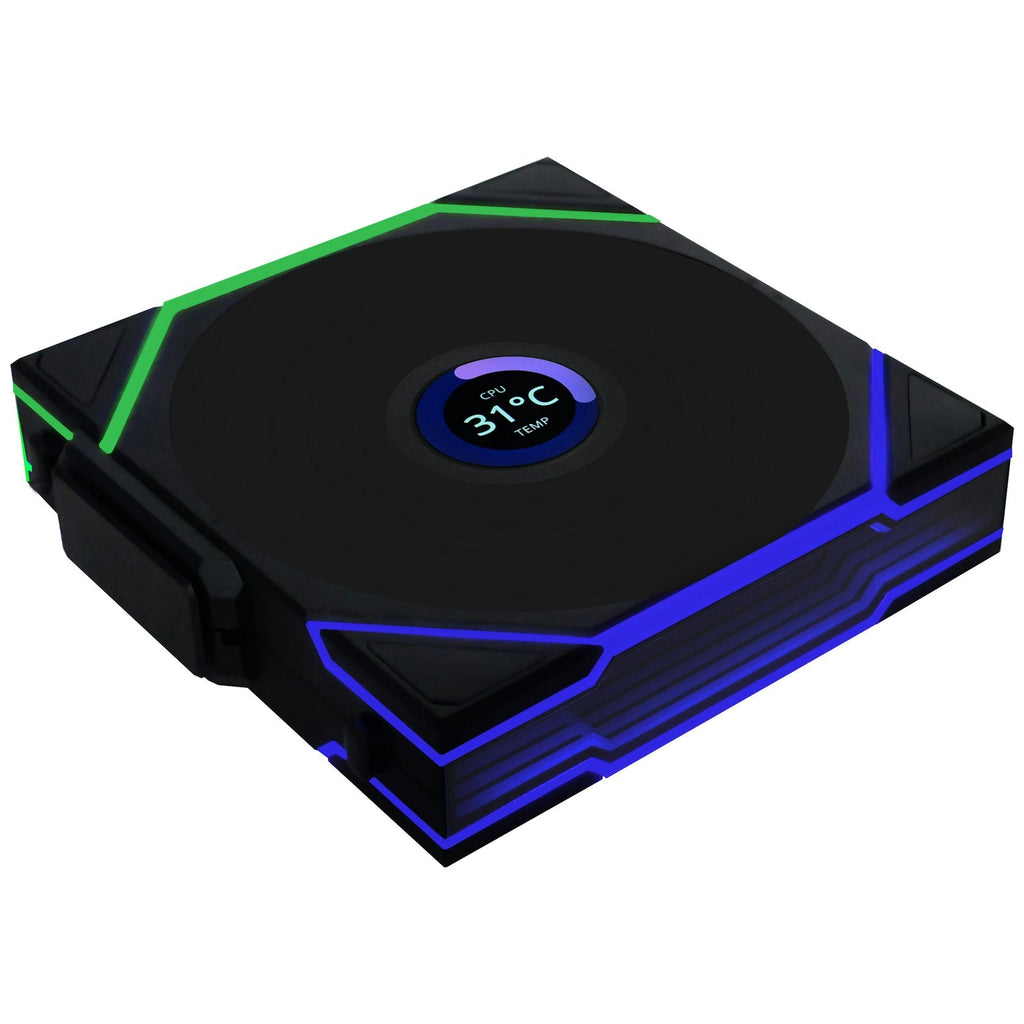 Lian-Li UNI FAN TL120 LCD Wireless Reverse ARGB Black 120mm Fan