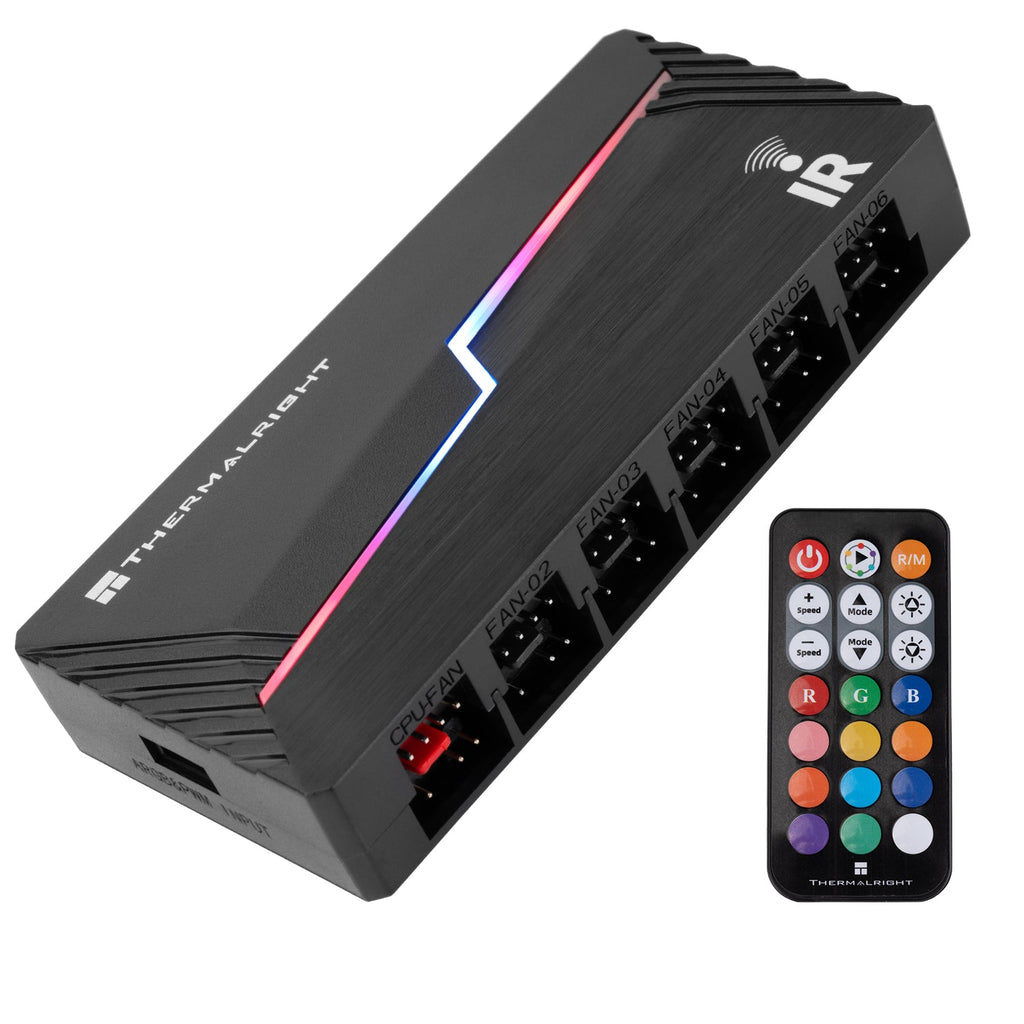 Thermalright 12-Port IR Black PWM Fan and A-RGB SATA Powered Hub