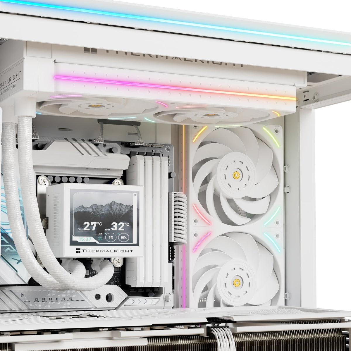 Thermalright TL-UB24RW White A-RGB Reverse 240mm PWM Fan Unit