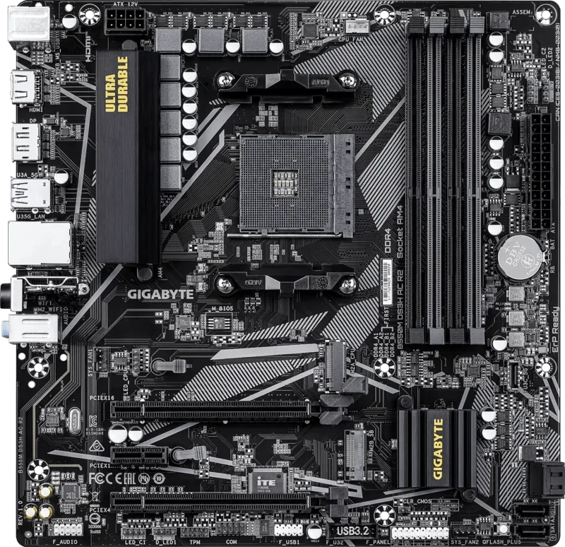 Orbit Ryzen AM4 Bundle - 32GB (2x16GB) 3200MHz DDR4 RAM & Gigabyte B550M DS3H AC R2