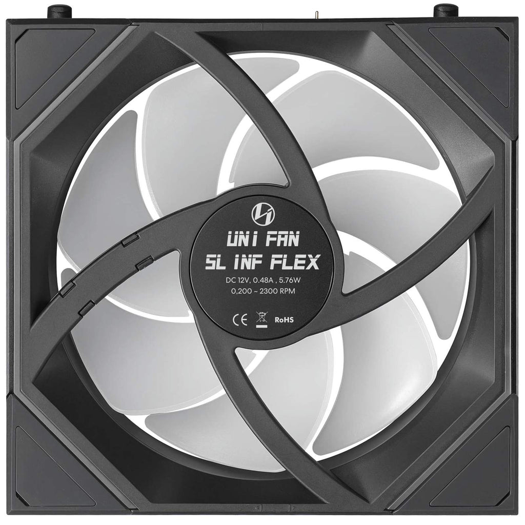 Lian Li UNI FAN SLINF FLEX Reverse 120mm Fan - Black