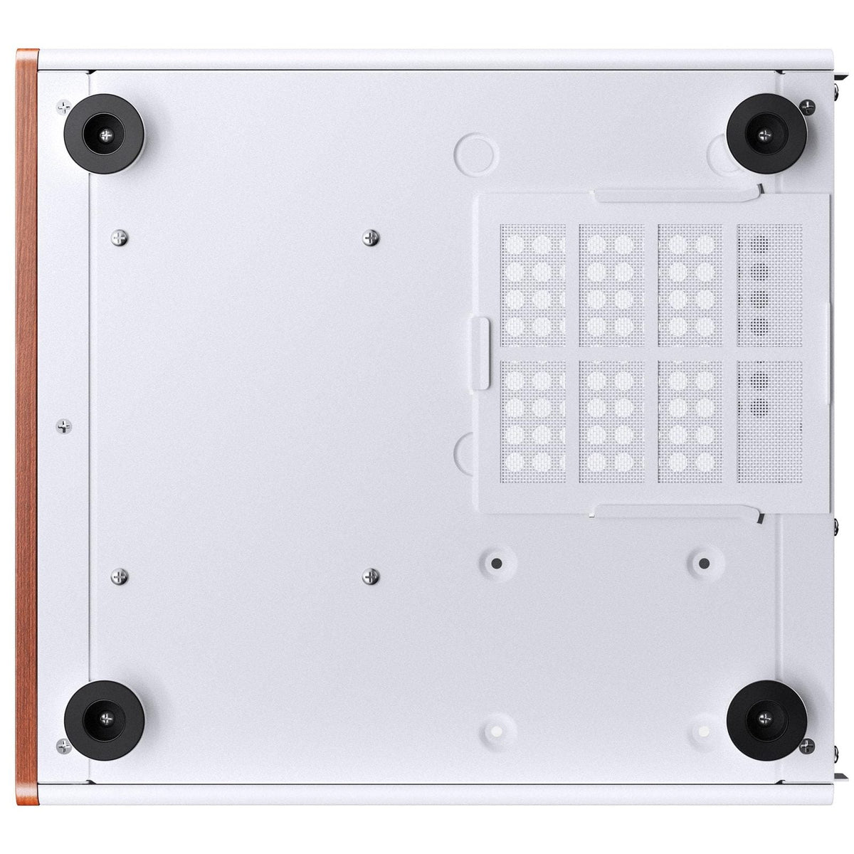 Jonsbo V12 White TG Wood Micro-ATX PC Case