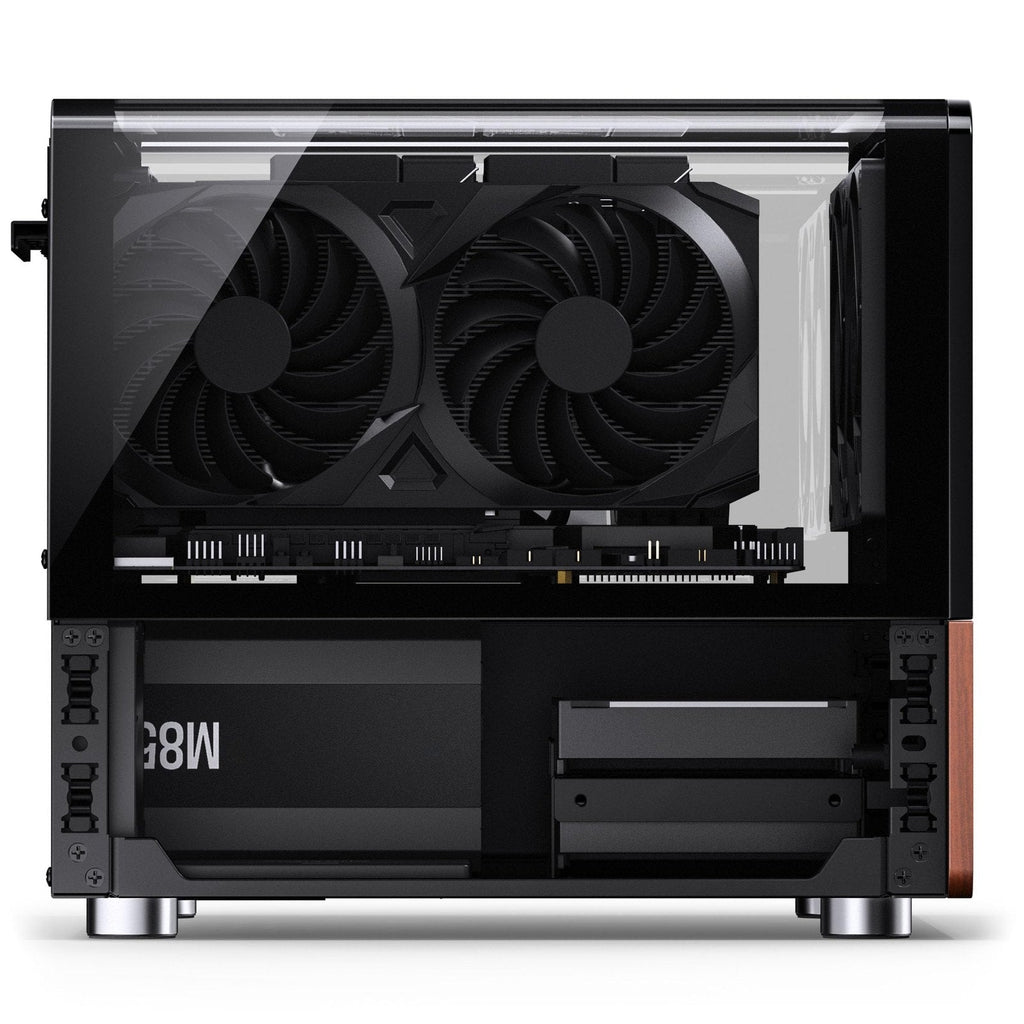 Jonsbo V12 Black TG Wood Micro-ATX PC Case