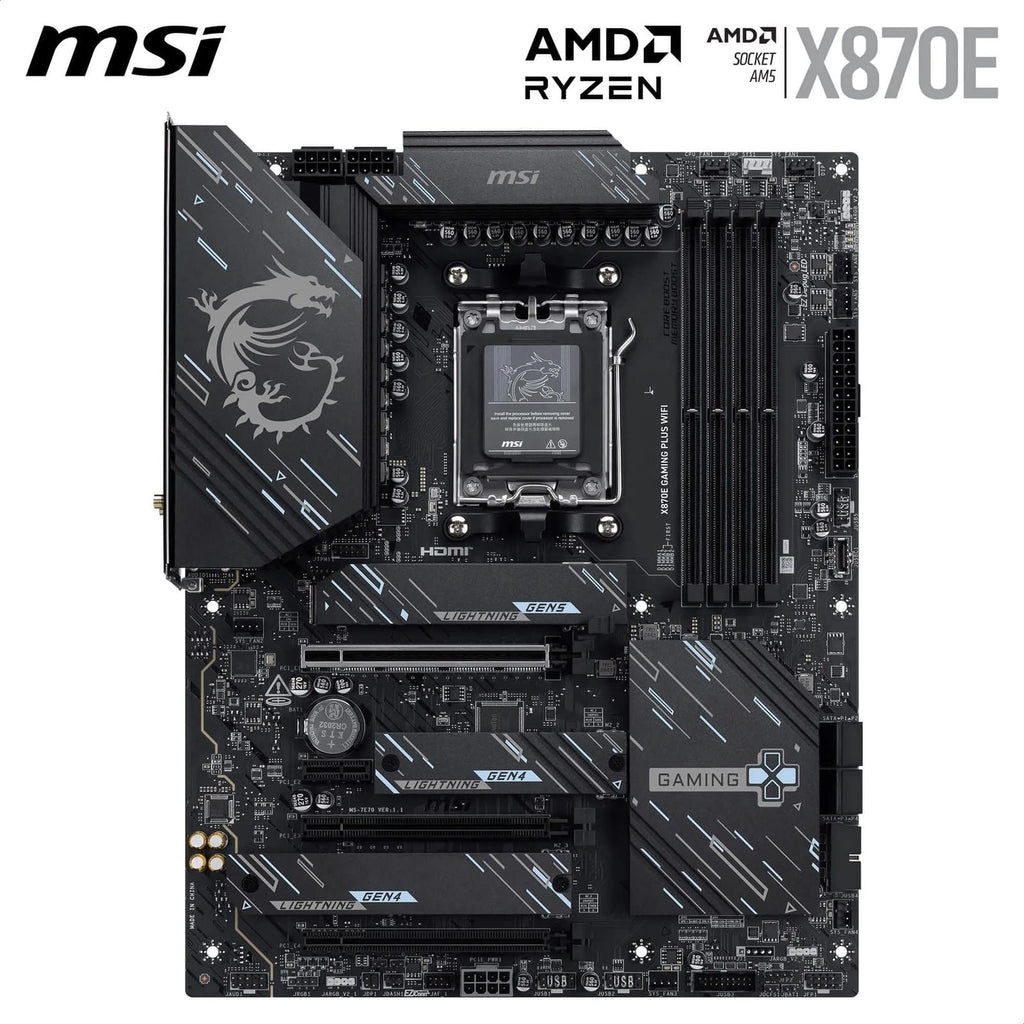 MSI X870E GAMING PLUS WIFI ATX AM5 Motherboard