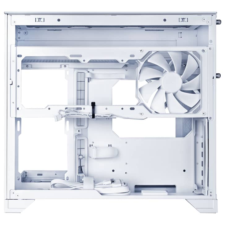 Lian Li O11 Vision-M White TG Dual Chamber Micro-ATX PC Case