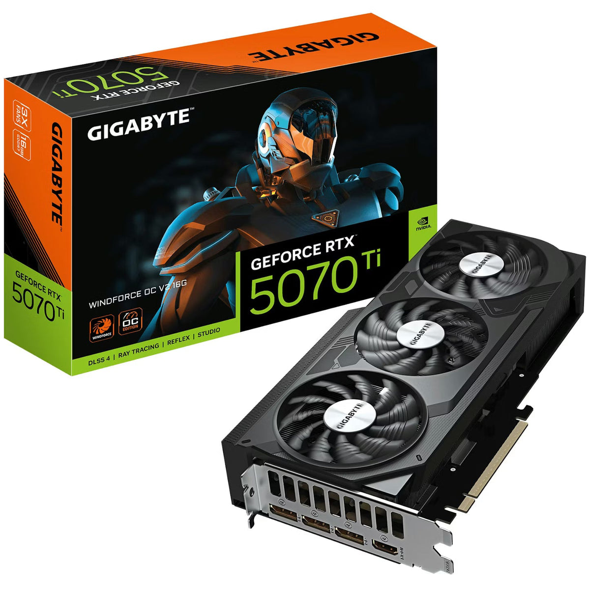 Gigabyte RTX 5070 Ti Windforce OC V2 SFF 16GB Graphics Card