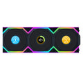 Lian-Li UNI SL120 Wireless LCD A-RGB Black Reverse 120mm Triple Pack