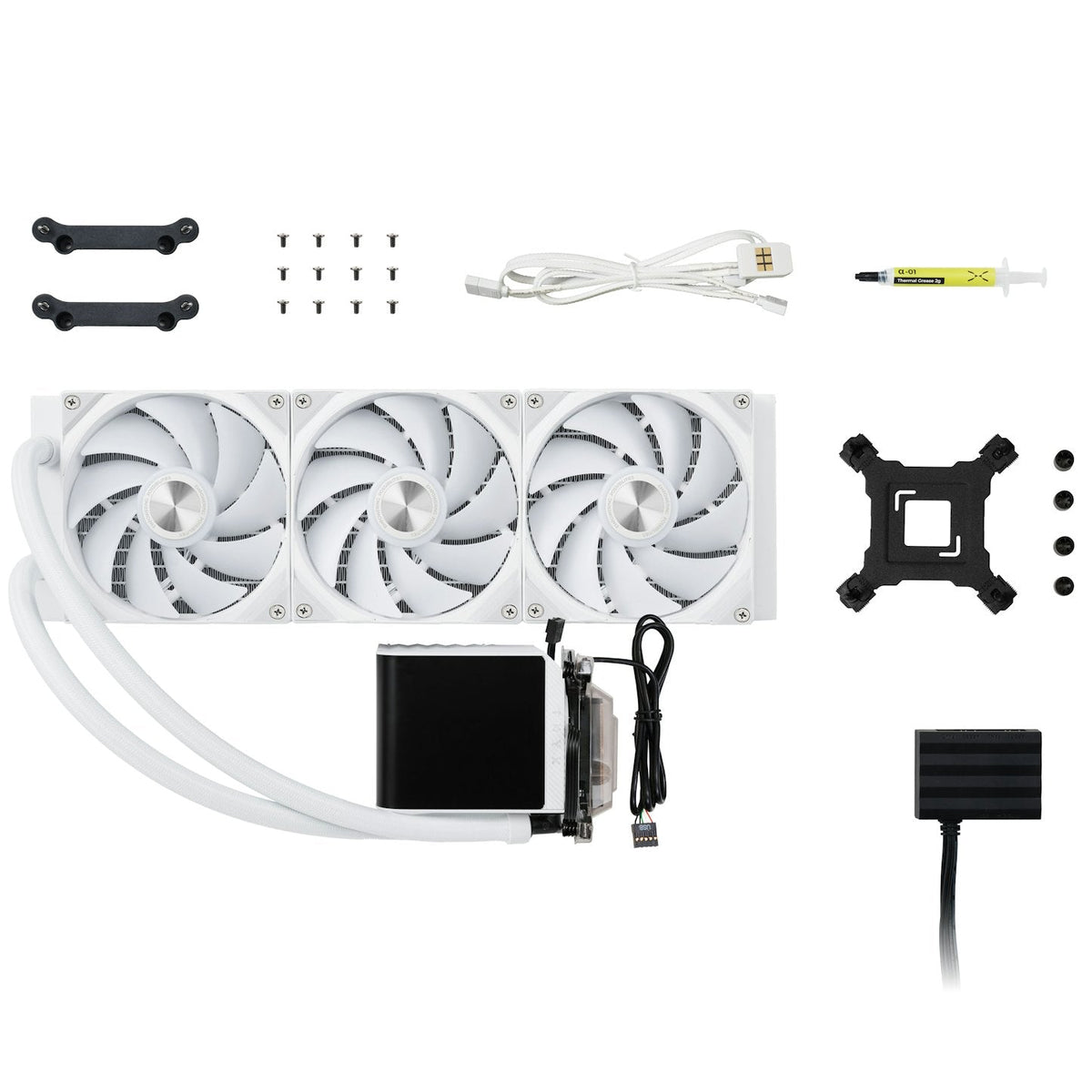 TRYX Panorama ARGB 2025 360mm OLED White AIO Liquid Cooler