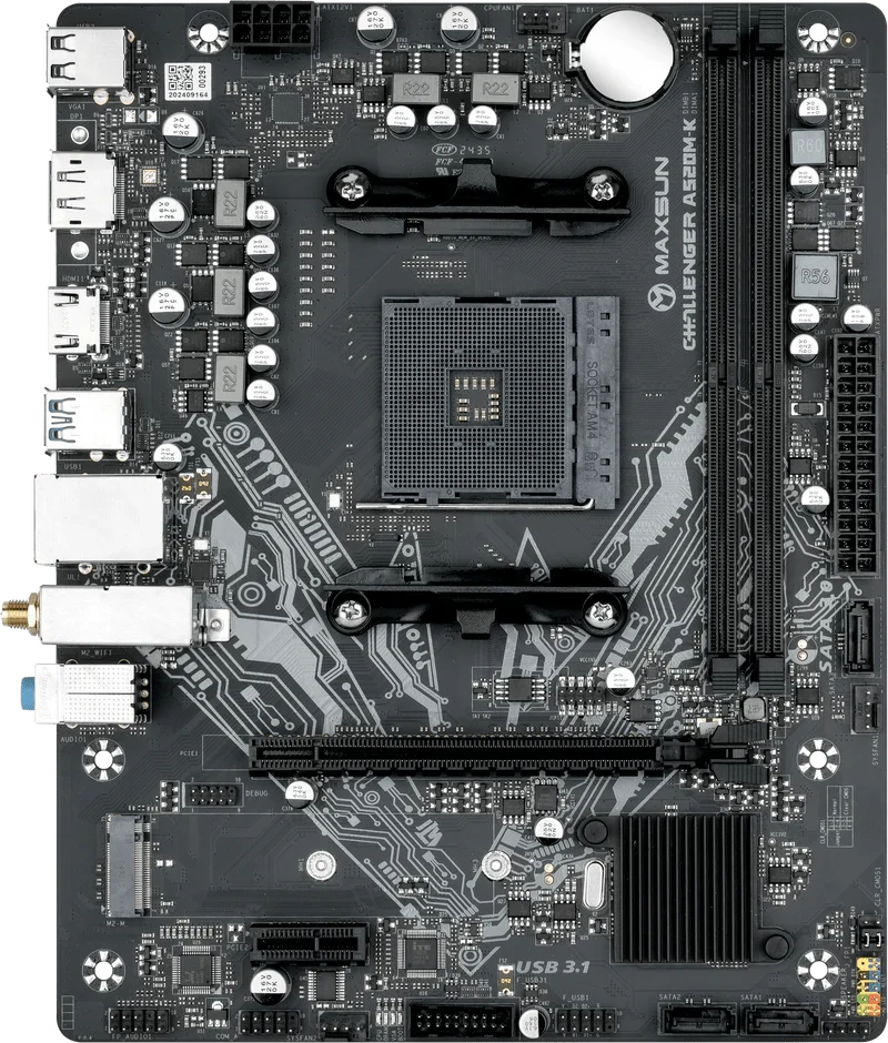 Maxsun A520M-K WIFI Challenger Micro ATX AM4 Motherboard