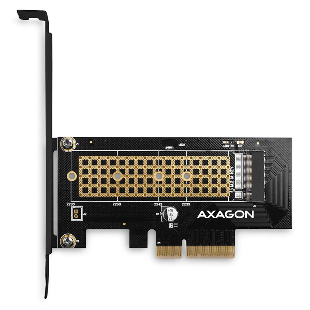AXAGON PCIe 3.0 to 1x M.2 NVMe Riser Card Adapter
