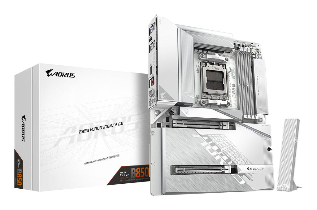 Gigabyte AORUS B850 STEALTH ICE WIFI7 ATX AM5 Motherboard