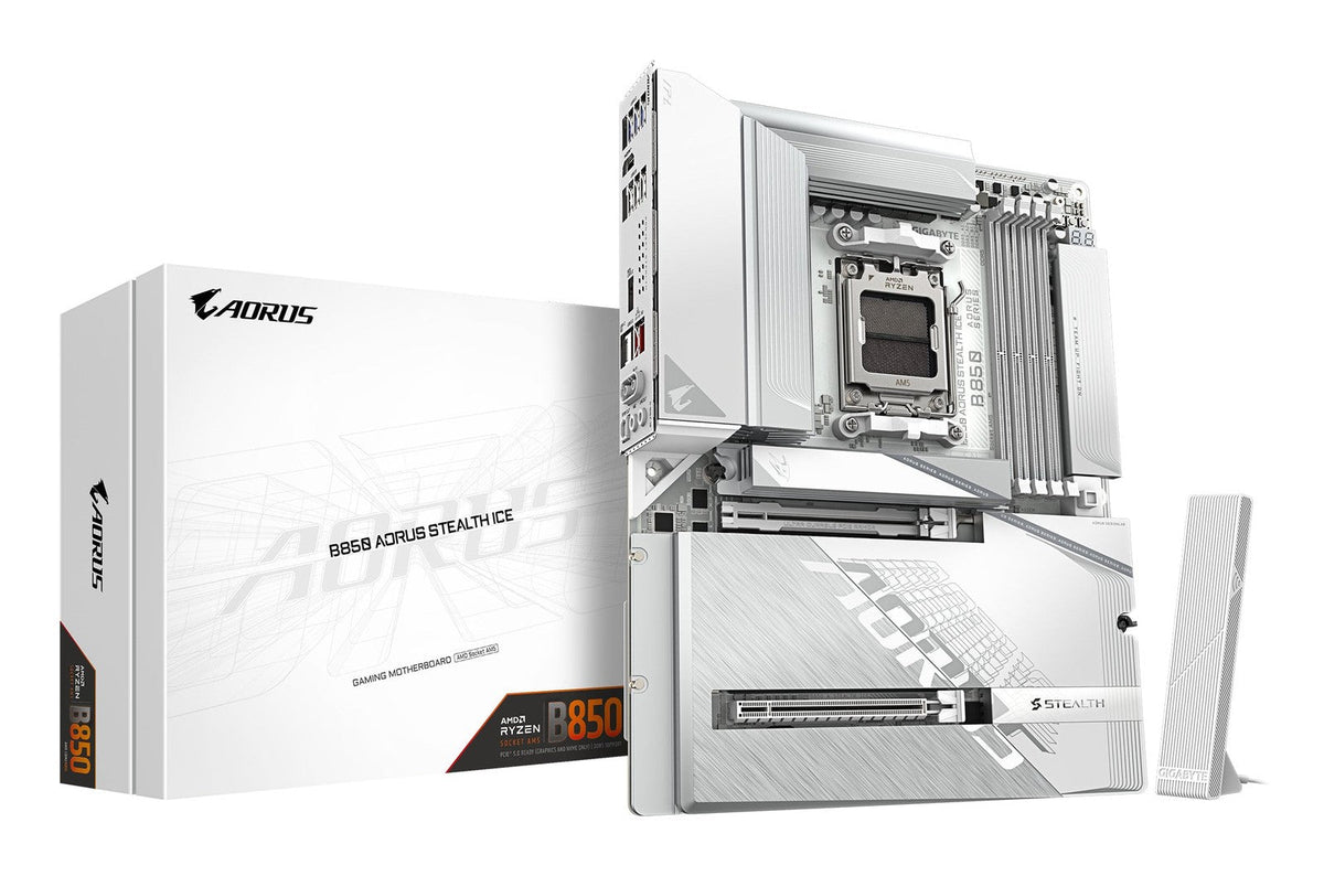 Gigabyte AORUS B850 STEALTH ICE WIFI7 ATX AM5 Motherboard
