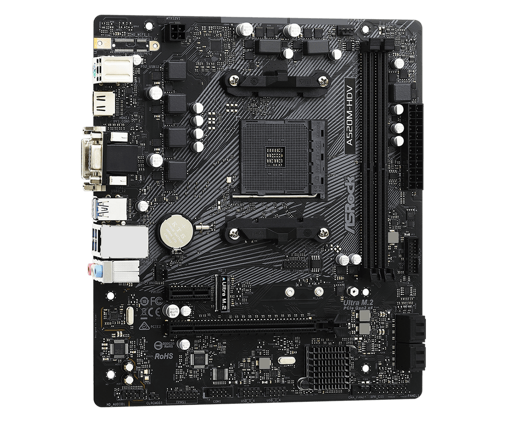 ASRock A520M-HDV Micro-ATX AM4 Motherboard