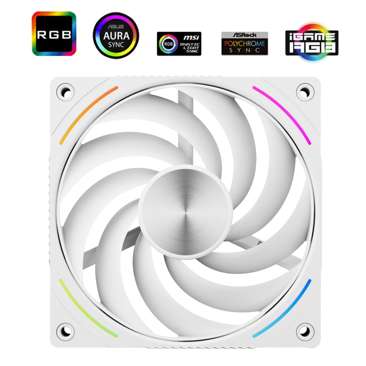 Thermalright TL-K12W-X28-R9 White A-RGB 120mm PWM Fan