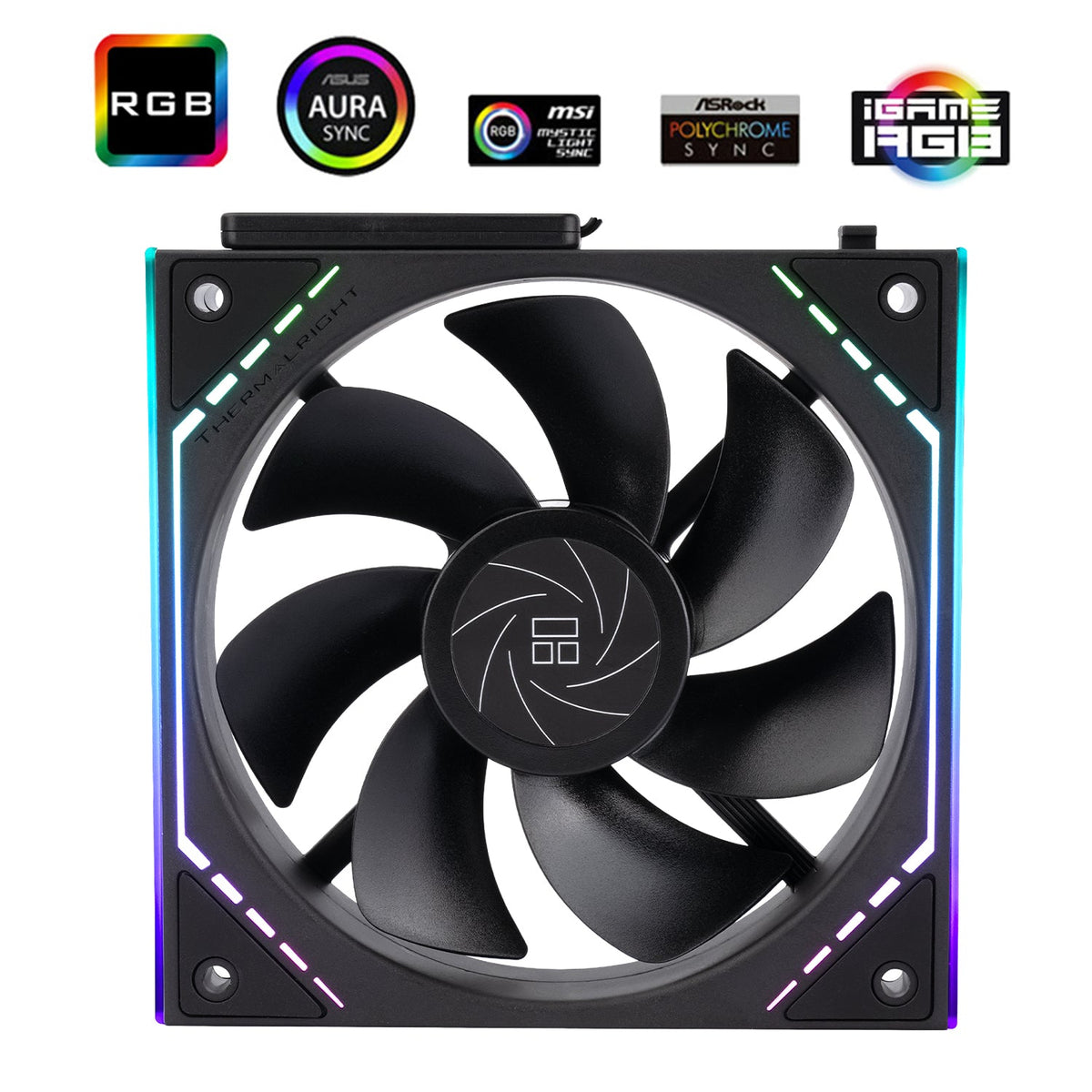 Thermalright TL-M12QR Black A-RGB Reverse 120mm PWM Fan