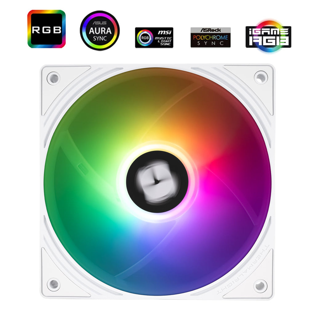 Thermalright TL-N12W-R5-S White A-RGB 120mm PWM Fan