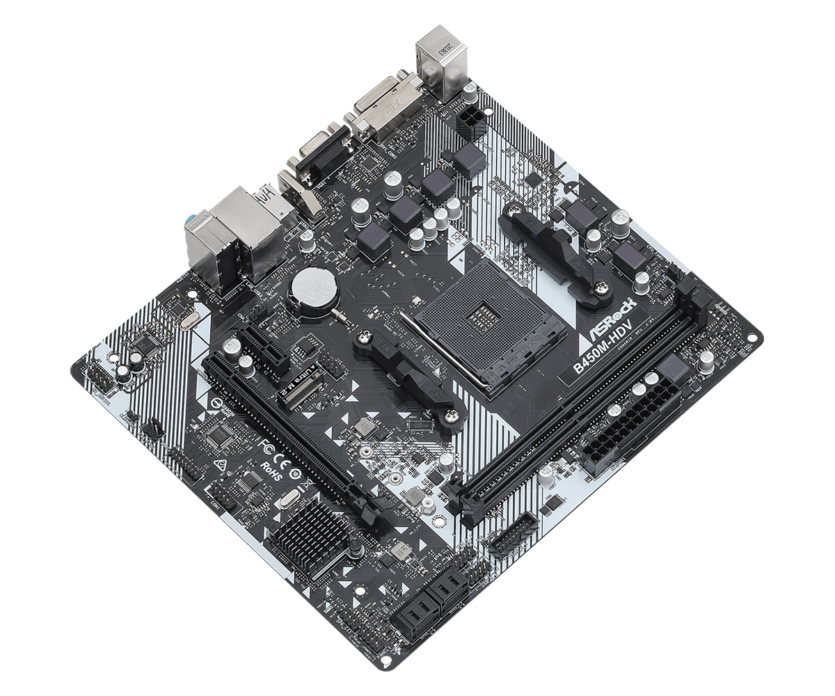 ASRock B450M-HDV Micro-ATX AM4 Motherboard