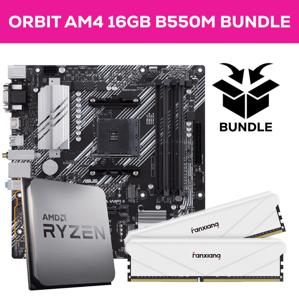 Orbit Ryzen AM4 Bundle - 16GB (2x8GB) 3200MHz DDR4 RAM & ASUS B550M-A Prime WIFI II