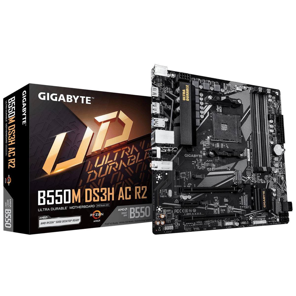 Gigabyte B550M DS3H AC R2 Micro-ATX AM4 Motherboard