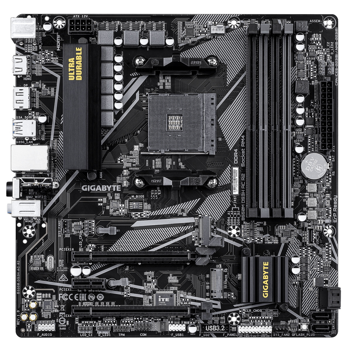 Gigabyte B550M DS3H AC R2 Micro-ATX AM4 Motherboard