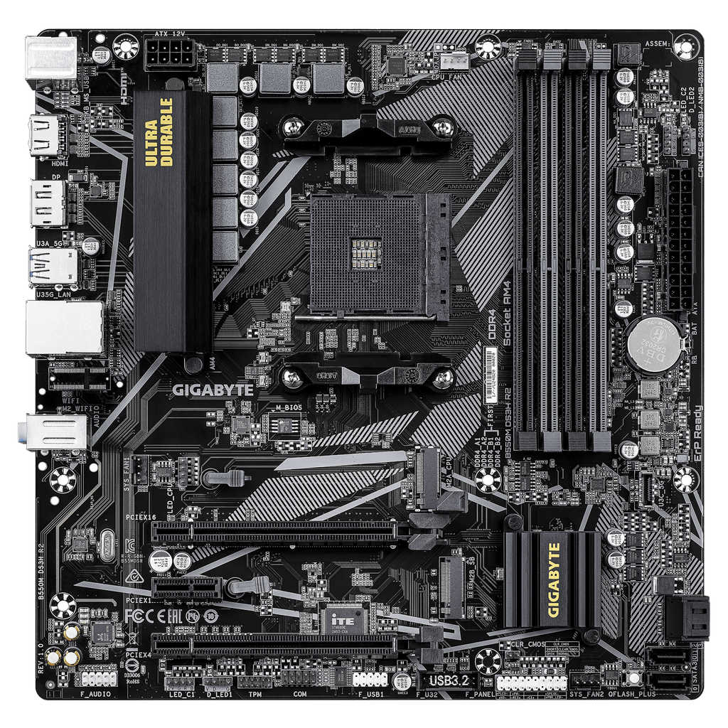 Gigabyte B550M DS3H R2 Micro-ATX AM4 Motherboard