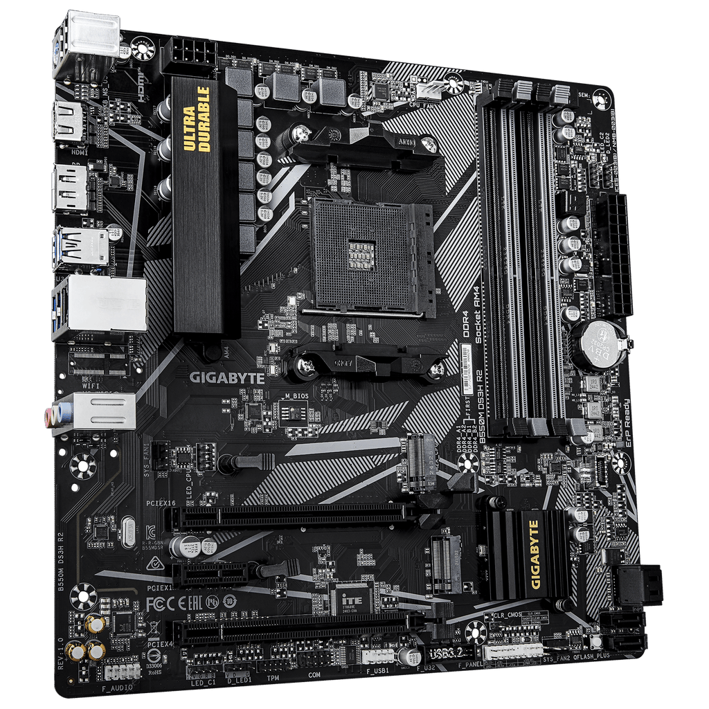 Gigabyte B550M DS3H R2 Micro-ATX AM4 Motherboard