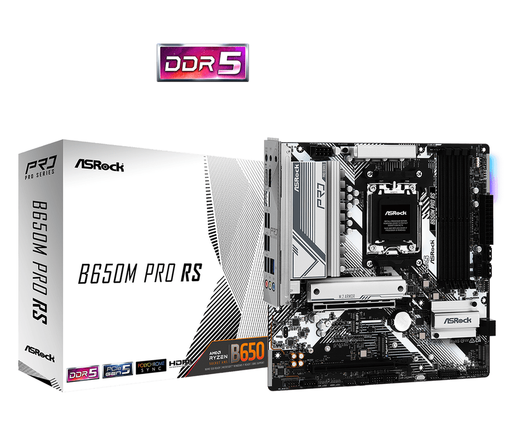 Asrock B650M PRO RS mATX AM5 Motherboard