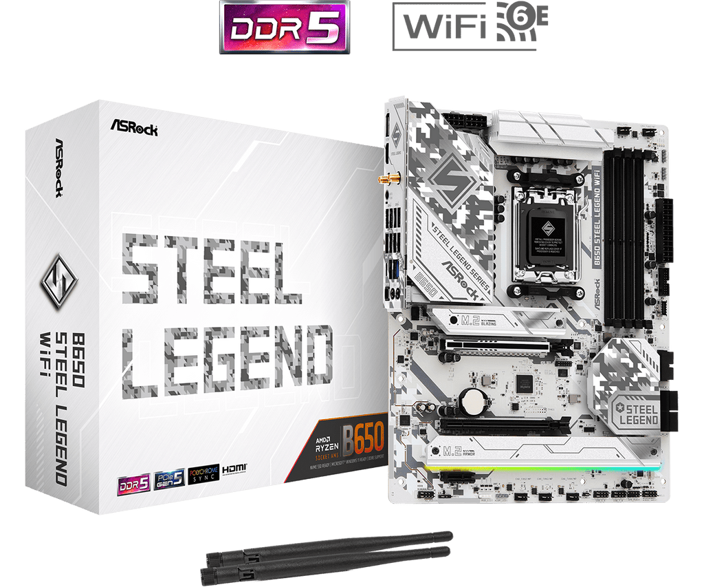 ASRock B650 Steel Legend WIFI ATX AM5 Motherboard