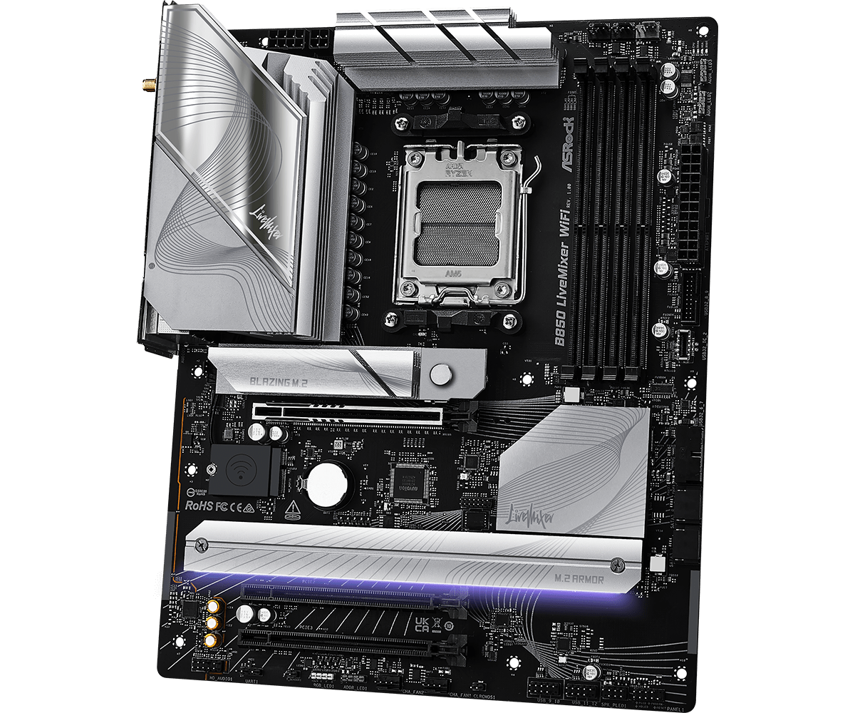 ASRock B850 Livemixer WiFi ATX AM5 Motherboard
