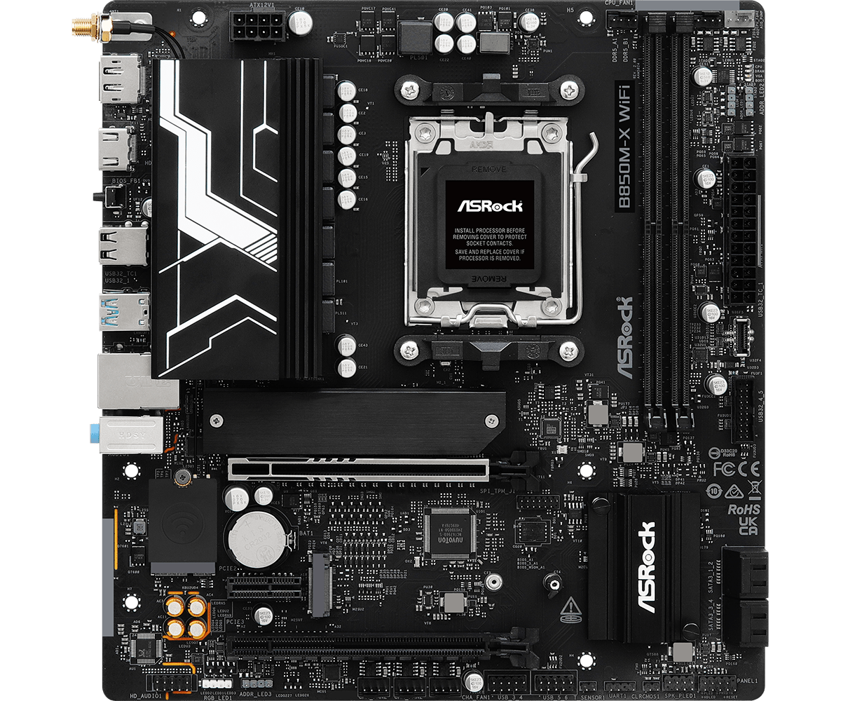 ASRock B850M-X WiFi R2.0 Micro-ATX AM5 Motherboard