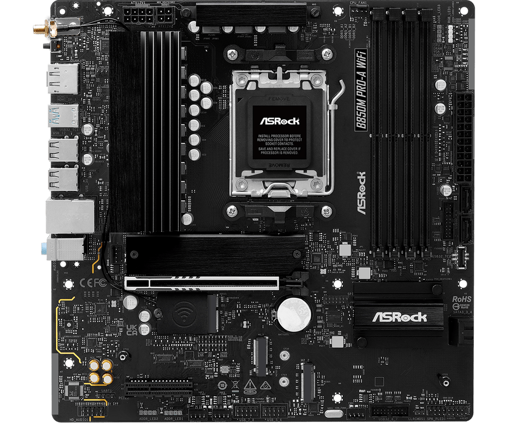 ASRock B850M Pro-A WiFi Micro-ATX AM5 Motherboard