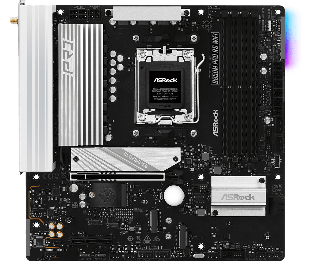 ASRock B850M Pro RS WiFi Micro-ATX AM5 Motherboard