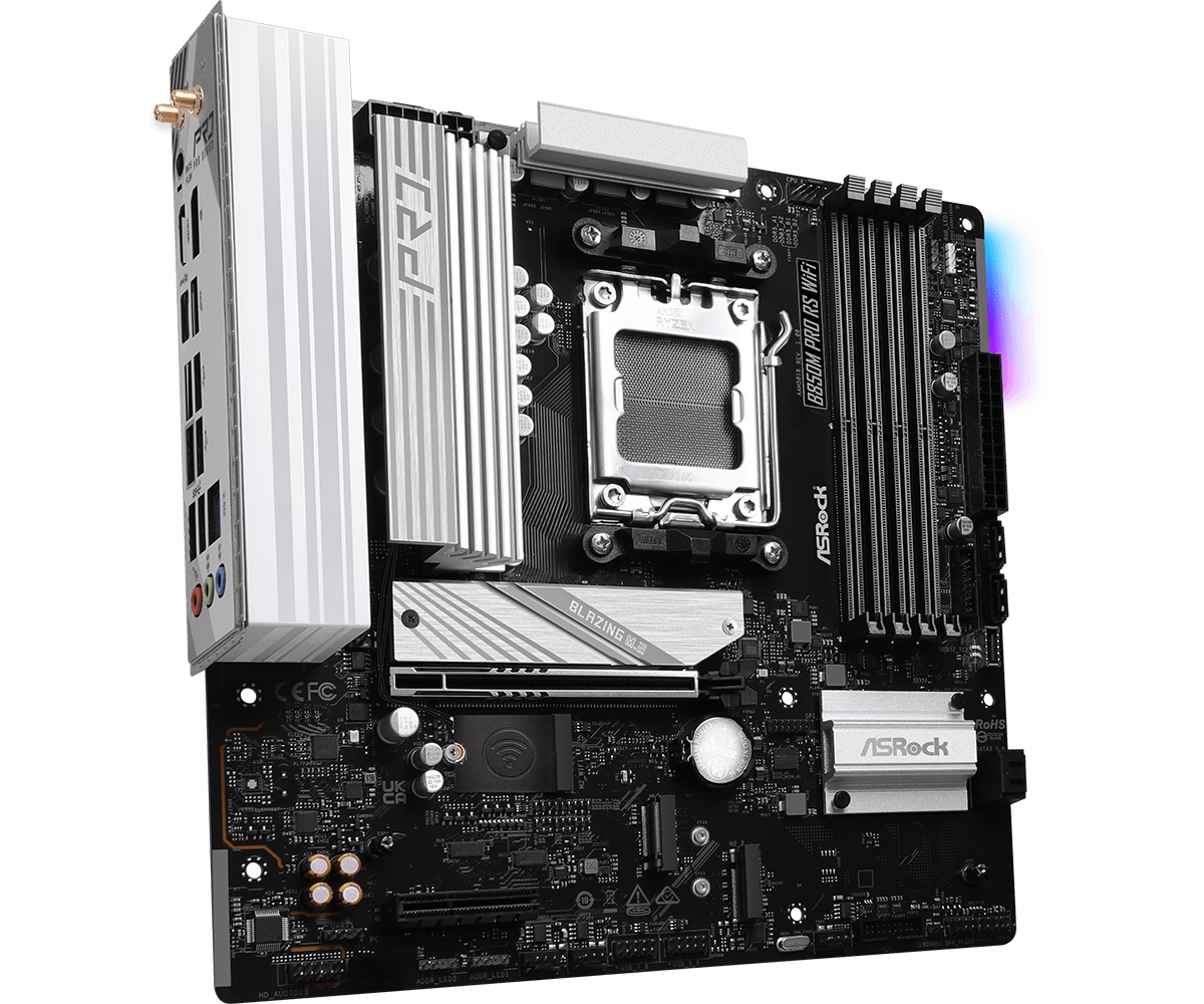 ASRock B850M Pro RS WiFi Micro-ATX AM5 Motherboard