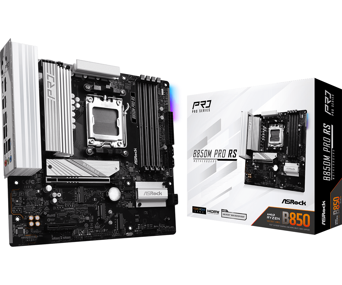 ASRock B850M Pro RS Micro-ATX AM5 Motherboard