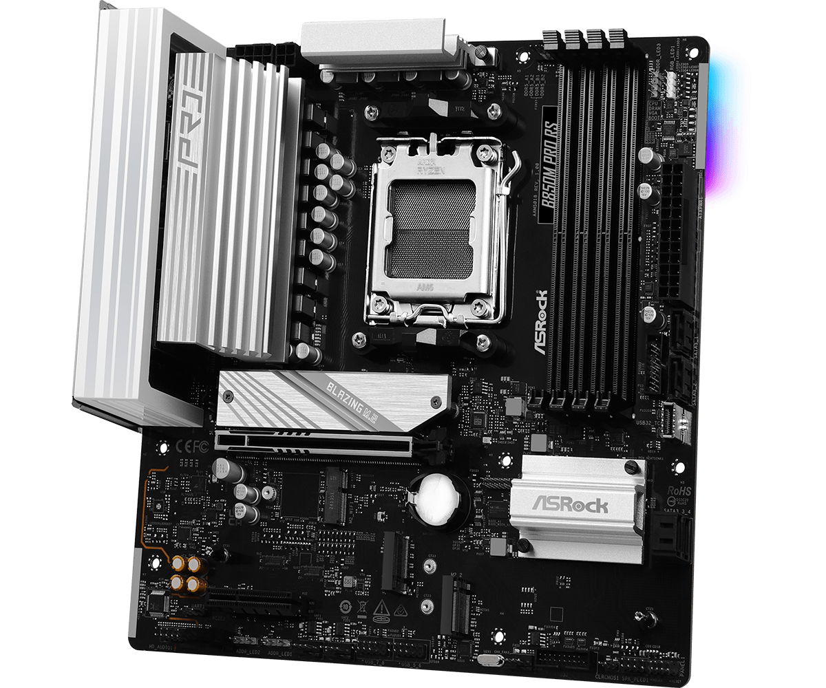 ASRock B850M Pro RS Micro-ATX AM5 Motherboard