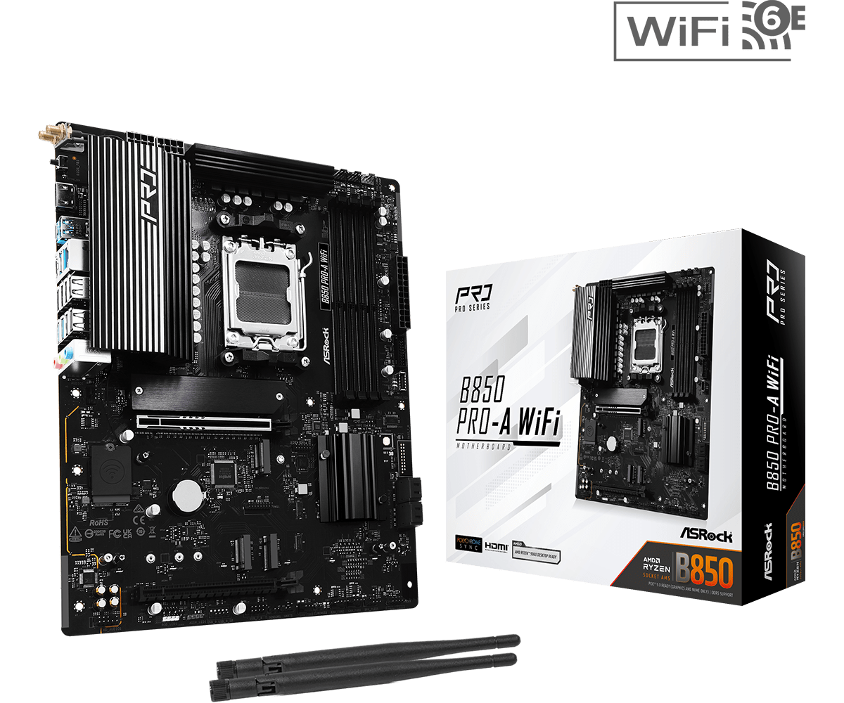 ASRock B850 Pro-A WiFi ATX AM5 Motherboard