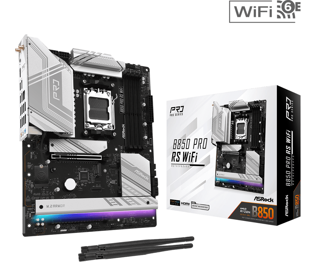ASRock B850 Pro RS WiFi ATX AM5 Motherboard
