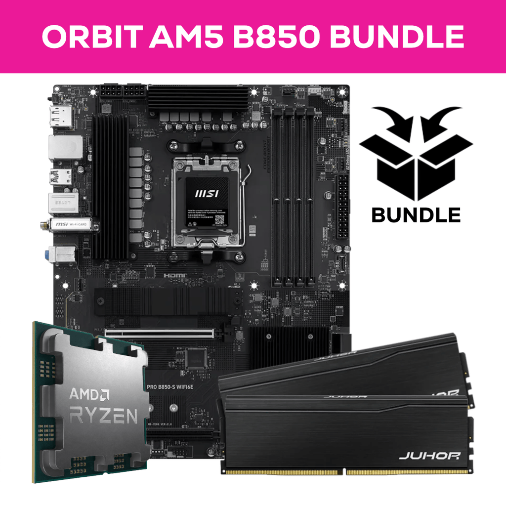 Orbit Ryzen AM5 Bundle - 32GB (2x16GB) 6000MHz DDR5 RAM & MSI PRO B850-S WIFI6E
