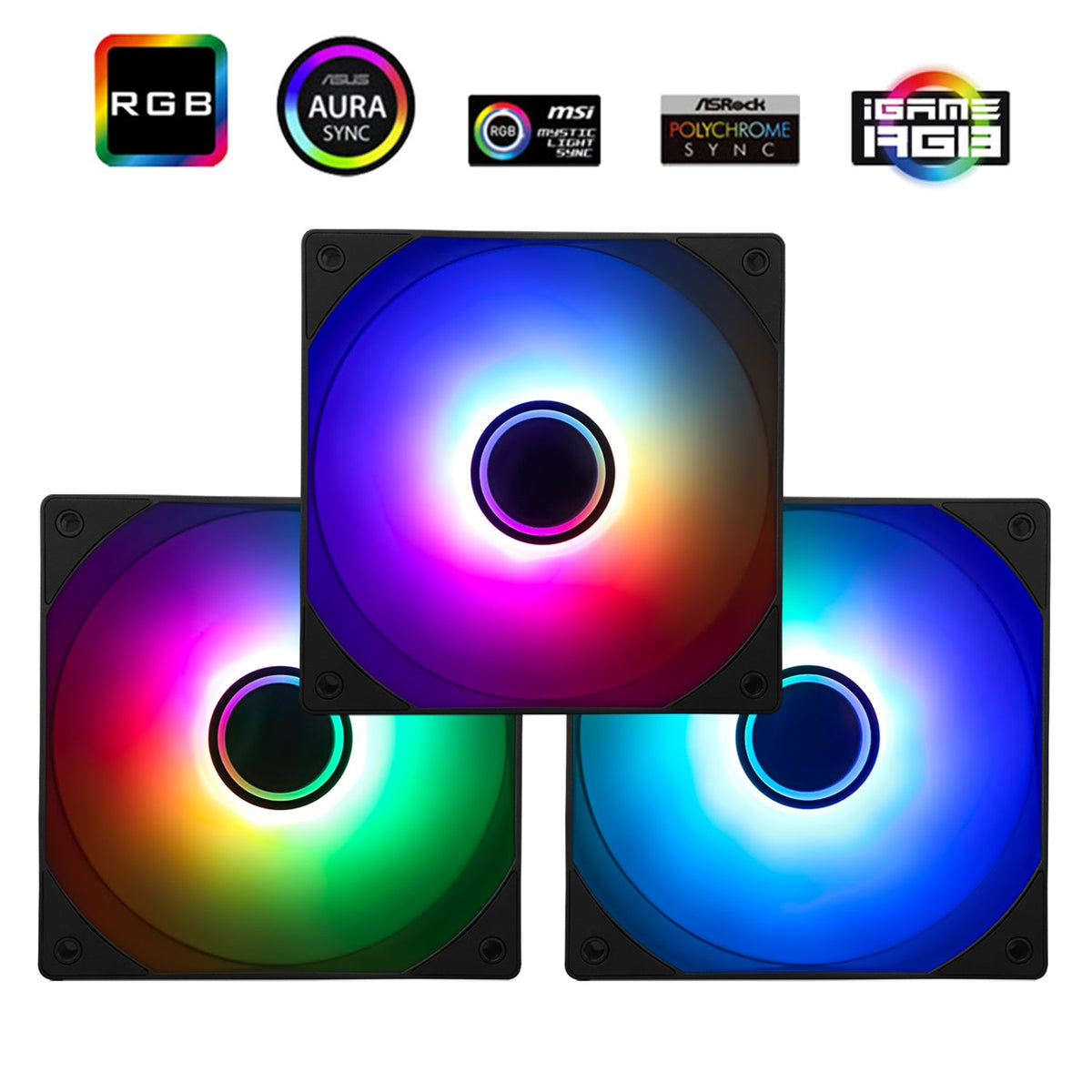 Thermalright TL-C12B-S V3 Black A-RGB 120mm PWM Triple Pack
